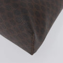 CELINE Macadam Canvas Hand Bag PVC Leather Brown Gold Auth ka3211-15
