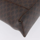 CELINE Macadam Canvas Hand Bag PVC Leather Brown Gold Auth ka3211-16