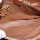 CELINE Macadam Canvas Hand Bag PVC Leather Brown Gold Auth ka3211-22
