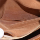 CELINE Macadam Canvas Hand Bag PVC Leather Brown Gold Auth ka3211-31