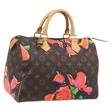 LOUIS VUITTON Monogram Rose Speedy 30 Hand Bag Orange Pink M48610 Auth ka3212SAV
