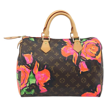 LOUIS VUITTON Monogram Rose Speedy 30 Hand Bag Orange Pink M48610 Auth ka3212SAV - 0