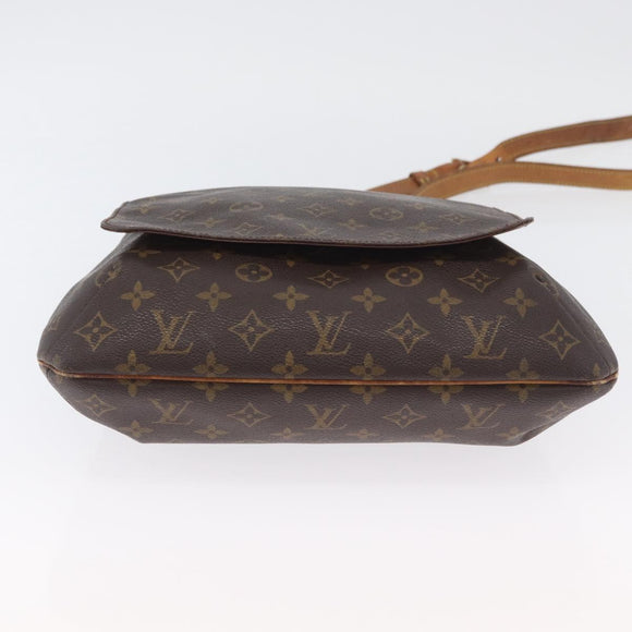 LOUIS VUITTON Monogram Musette Umhängetasche M51256 LV Auth ka3214