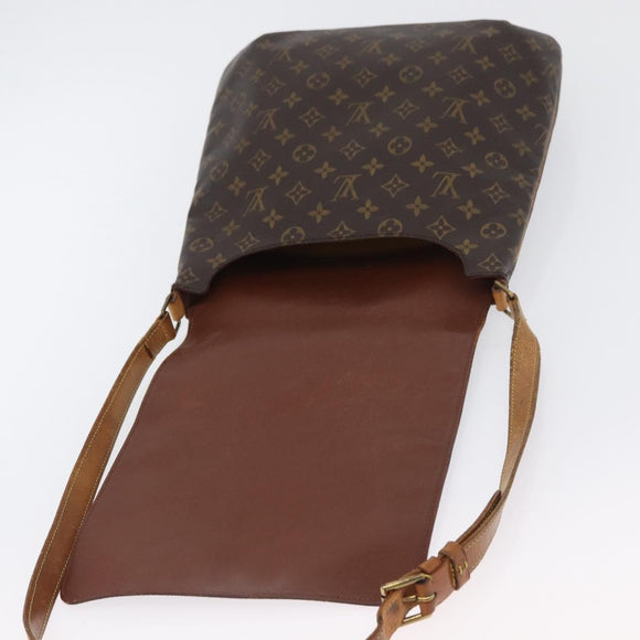 LOUIS VUITTON Monogram Musette Umhängetasche M51256 LV Auth ka3214