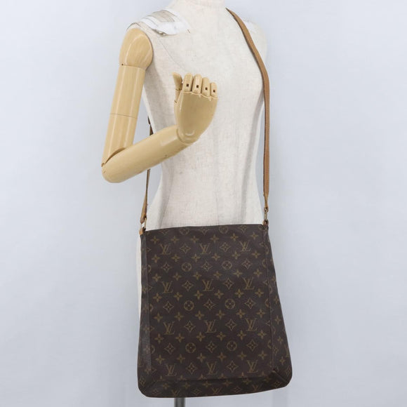 LOUIS VUITTON Monogram Musette Umhängetasche M51256 LV Auth ka3214