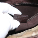 GUCCI GG Supreme Shoulder Bag PVC Beige Silver 114291 Auth ka3217-12