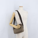 GUCCI GG Supreme Shoulder Bag PVC Beige Silver 114291 Auth ka3217-26