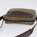 GUCCI GG Supreme Shoulder Bag PVC Beige Silver 114291 Auth ka3217-7