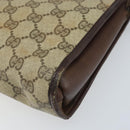 GUCCI GG Supreme Umhängetasche PVC Beige Gold Auth ka3220-10