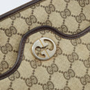 GUCCI GG Supreme Umhängetasche PVC Beige Gold Auth ka3220-14