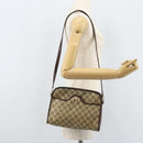 GUCCI GG Supreme Umhängetasche PVC Beige Gold Auth ka3220-26