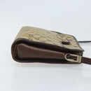 GUCCI GG Supreme Umhängetasche PVC Beige Gold Auth ka3220-4