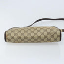GUCCI GG Supreme Umhängetasche PVC Beige Gold Auth ka3220-9