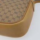 GUCCI Micro GG Supreme Web Sherry Line Shoulder Bag PVC Beige Gold Auth ka3222-9