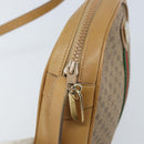 GUCCI Micro GG Supreme Web Sherry Line Shoulder Bag PVC Beige Gold Auth ka3222-10
