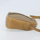 GUCCI Micro GG Supreme Web Sherry Line Shoulder Bag PVC Beige Gold Auth ka3222-3