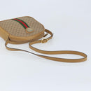 GUCCI Micro GG Supreme Web Sherry Line Shoulder Bag PVC Beige Gold Auth ka3222-7