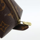 LOUIS VUITTON Monogram Trousse Demi Ronde Kosmetiktasche M47520 LV Auth ka3231-8