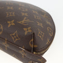 LOUIS VUITTON Monogram Trousse Demi Ronde Kosmetiktasche M47520 LV Auth ka3231-7