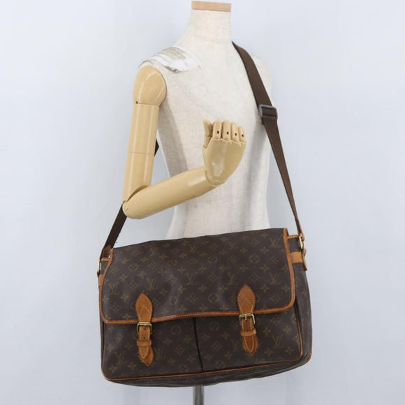 LOUIS VUITTON Monogram Gibeciere GM Shoulder Bag M42246 LV Auth ka3232