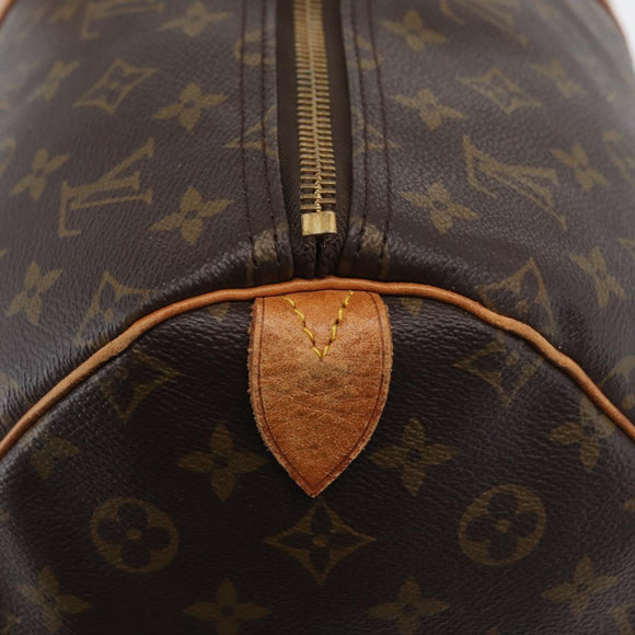 LOUIS VUITTON Monogram Keepall 55 Boston Bag M41424 LV Auth ka3233