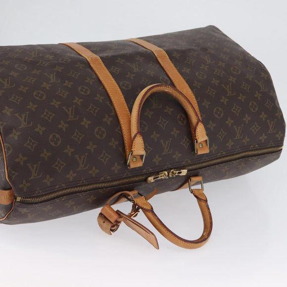 LOUIS VUITTON Monogram Keepall 55 Boston Bag M41424 LV Auth ka3233