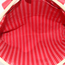 LOUIS VUITTON Antigua Cabas MM Tote Bag Canvas Beige Red M40035 LV Auth ka3234-11