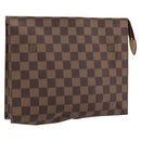 LOUIS VUITTON Damier Ebene Poche Toilette 26 Pouch N47543 LV Auth ka3237-1