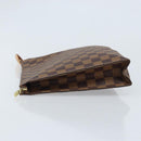 LOUIS VUITTON Damier Ebene Poche Toilette 26 Pouch N47543 LV Auth ka3237-4