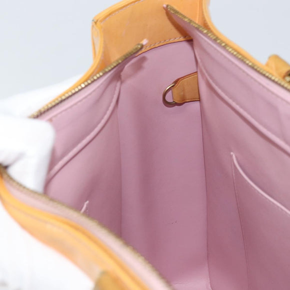 LOUIS VUITTON Monogram Vernis Columbus Bag Marshmallow Pink M91032 Auth ka3240