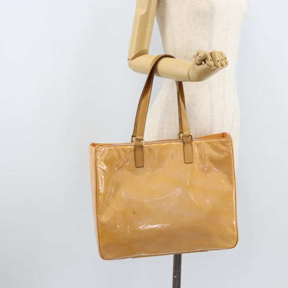 LOUIS VUITTON Monogram Vernis Columbus Bag Marshmallow Pink M91032 Auth ka3240