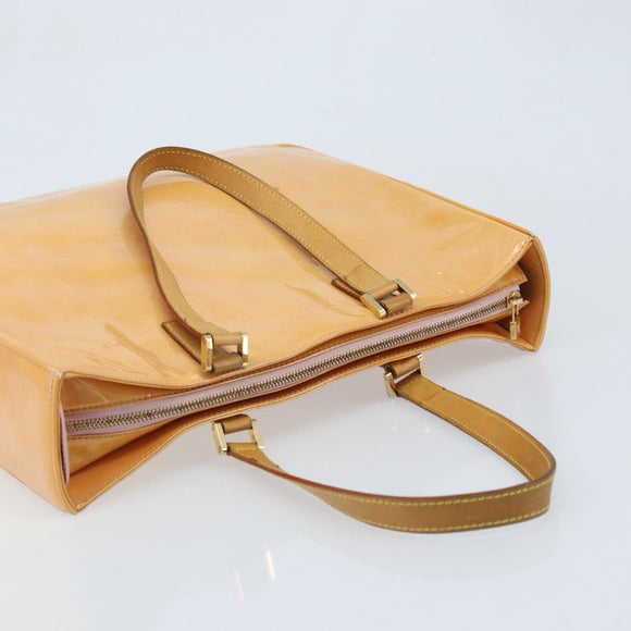 LOUIS VUITTON Monogram Vernis Columbus Bag Marshmallow Pink M91032 Auth ka3240