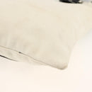 SAINT LAURENT Kahala Draagtas Canvas Wit Zilver 123435 Auth ka3245-12