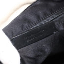 SAINT LAURENT Kahala Draagtas Canvas Wit Zilver 123435 Auth ka3245-20