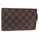 LOUIS VUITTON Damier Ebene Marais Pouch LV Auth ka3248-1