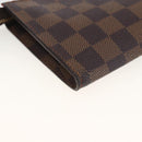 LOUIS VUITTON Damier Ebene Marais Pouch LV Auth ka3248-16