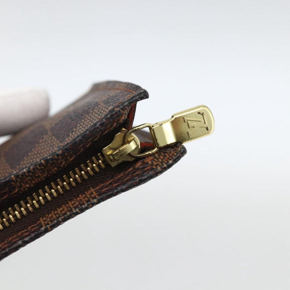 LOUIS VUITTON Damier Ebene Marais Pouch LV Auth ka3248