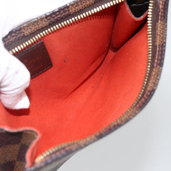 LOUIS VUITTON Damier Ebene Marais Pouch LV Auth ka3248