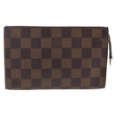 LOUIS VUITTON Damier Ebene Marais Pouch LV Auth ka3248-13