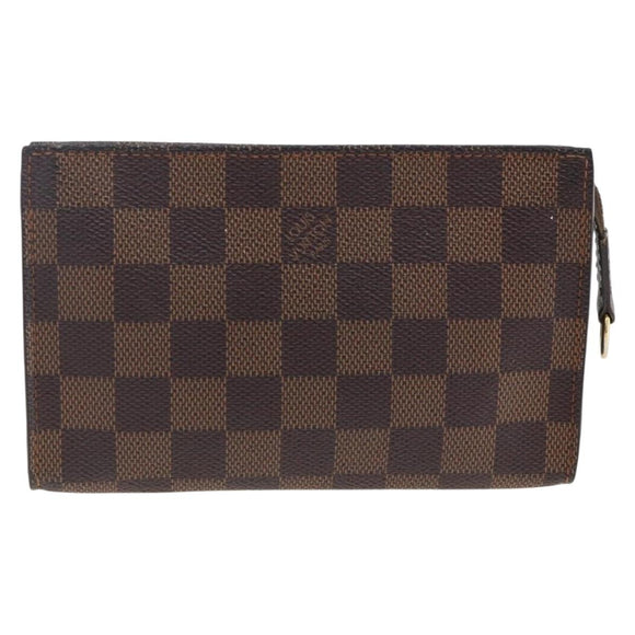 LOUIS VUITTON Damier Ebene Marais Pouch LV Auth ka3248