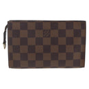 LOUIS VUITTON Damier Ebene Marais Pouch LV Auth ka3248-2