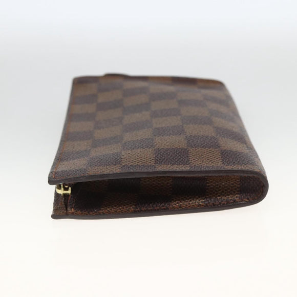 LOUIS VUITTON Damier Ebene Marais Pouch LV Auth ka3248