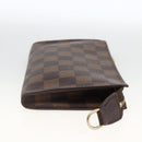 LOUIS VUITTON Damier Ebene Marais Pouch LV Auth ka3248-4