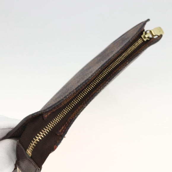 LOUIS VUITTON Damier Ebene Marais Pouch LV Auth ka3248