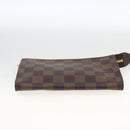 LOUIS VUITTON Damier Ebene Marais Pouch LV Auth ka3248-6