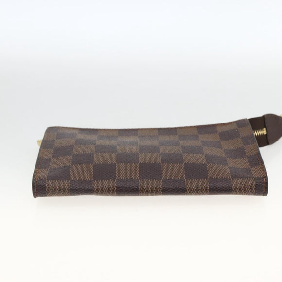 LOUIS VUITTON Damier Ebene Marais Pouch LV Auth ka3248