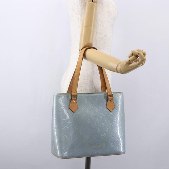 LOUIS VUITTON Monogram Vernis Houston Hand Bag Lavande M91218 LV Auth ka325V