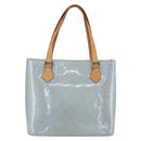 LOUIS VUITTON Monogram Vernis Houston Hand Bag Lavande M91218 LV Auth ka325V-3