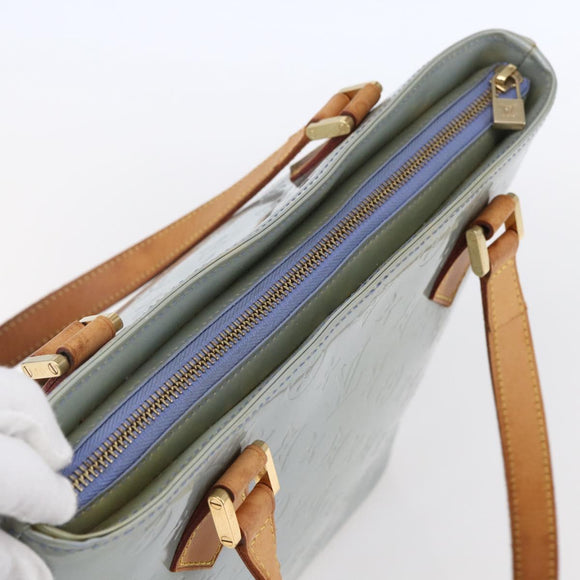 LOUIS VUITTON Monogram Vernis Houston Hand Bag Lavande M91218 LV Auth ka325V