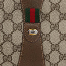 GUCCI GG Supreme Web Sherry Line Bag PVC Beige Red Green 89 01 034 Auth ka3250-17